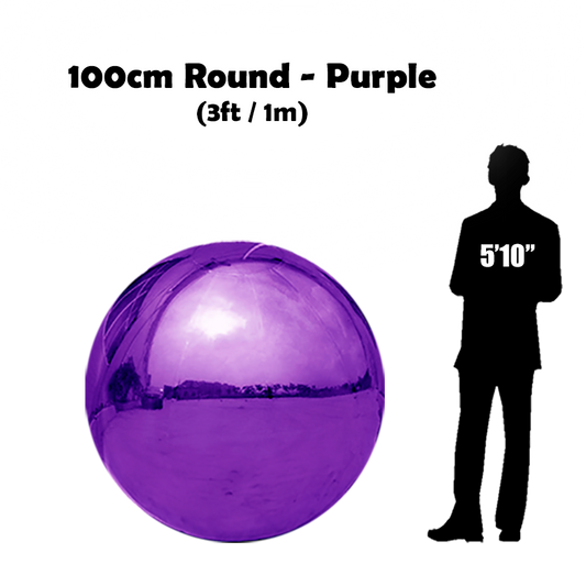 3ft purple inflatable ball