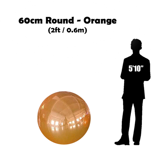 Buy 60cm Round Orange inflatable sphere