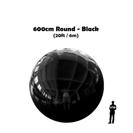 600cm round big black ball