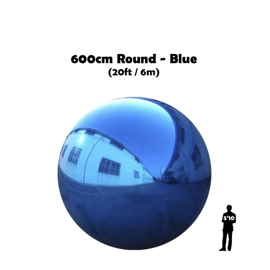 600cm Round Blue balls
