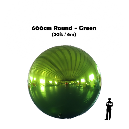 600cm Round Green Shiny Ball