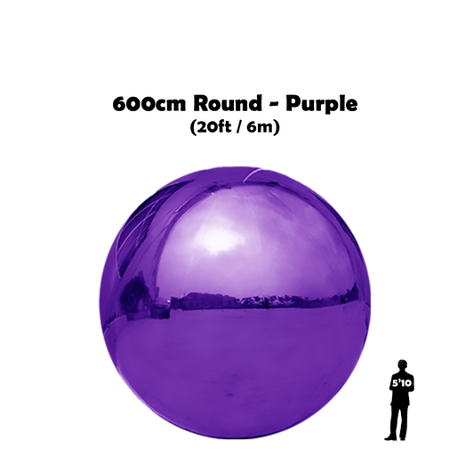 20 feet big round shiny ball