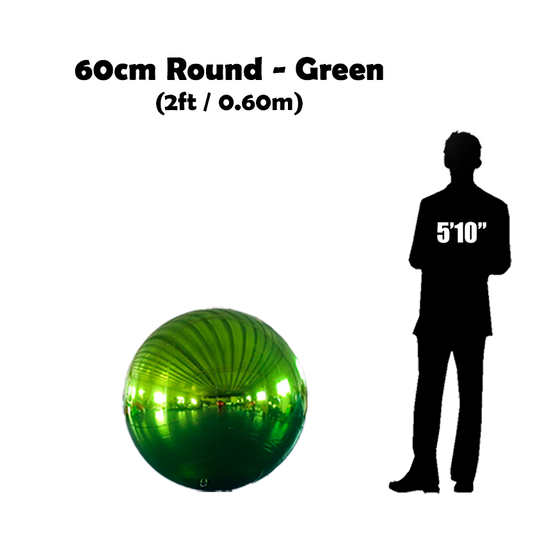 Buy 60cm round green inflatable ball