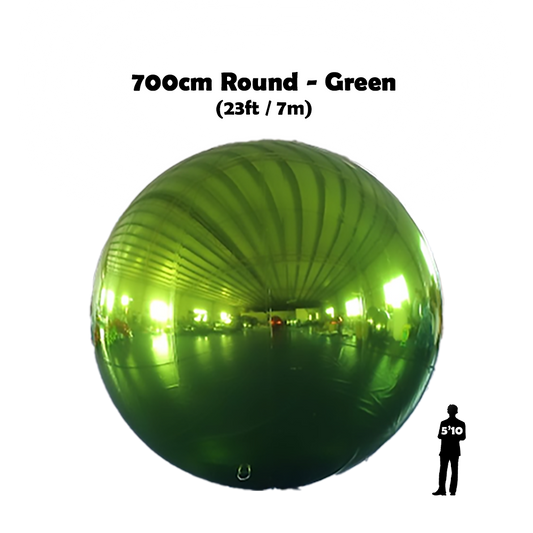 700cm Round Green Shiny Ball