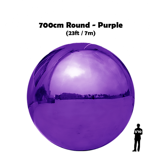 23 feet big round shiny ball