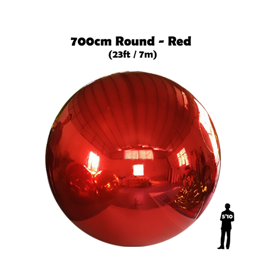 700cm Round red shiny ball