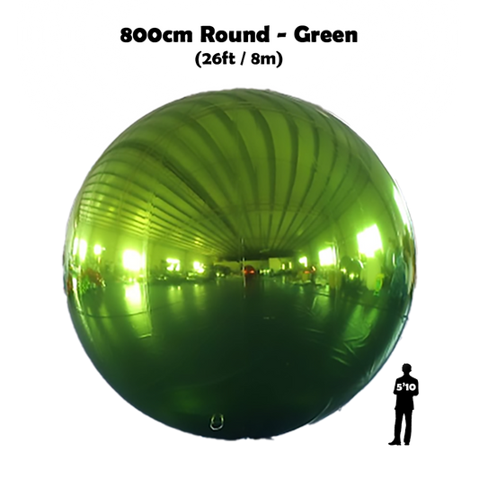 800cm Round Green Shiny Ball