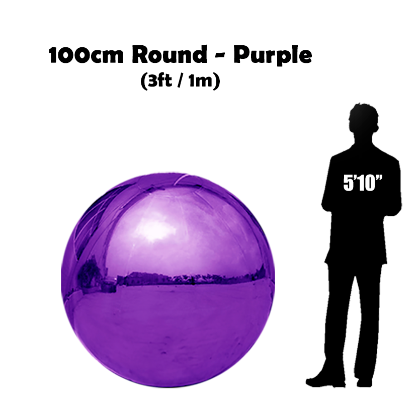 3ft purple inflatable ball