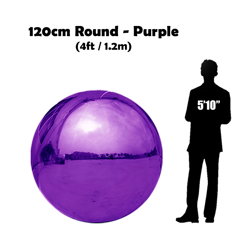 120cm purple inflatable ball