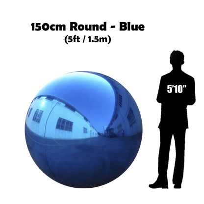 Buy Inflatable 150 centimeters Shiny Round Blue  Sphere