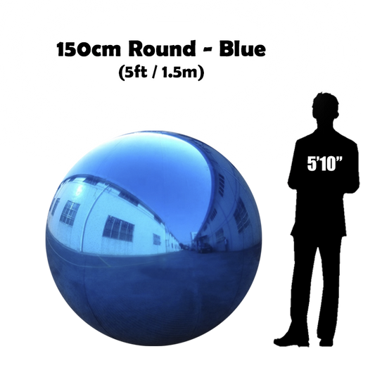 Buy Inflatable 150 centimeters Shiny Round Blue  Sphere