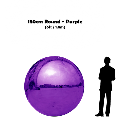 180cm round purple ball