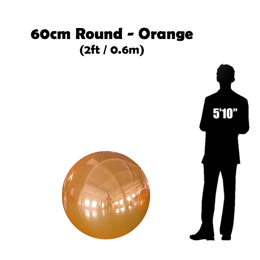 Buy 60cm Round Orange inflatable sphere