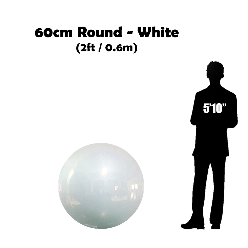 Buy white 60cm 2 ft balls