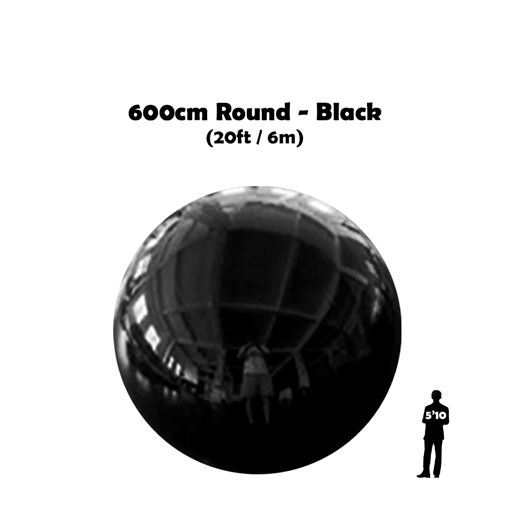 600cm round big black ball