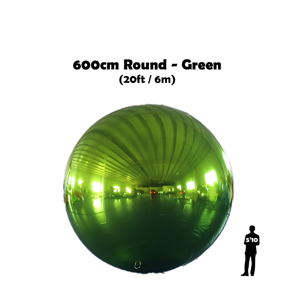 600cm Round Green Shiny Ball