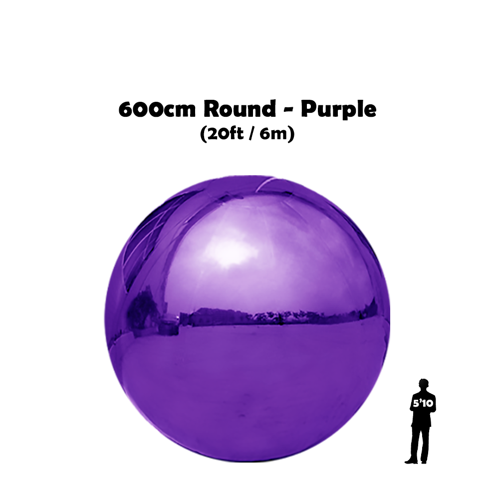 20 feet big round shiny ball
