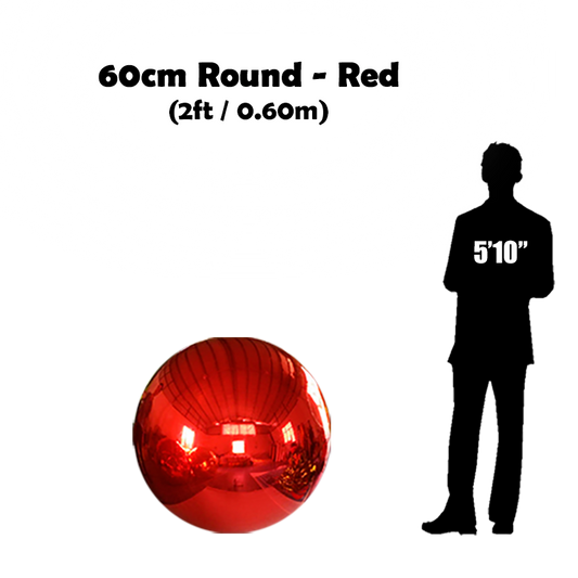 Buy 60cm round red sphere