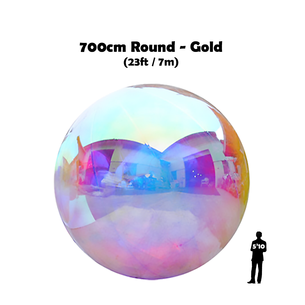700cm Round Iridescent Shiny Ball