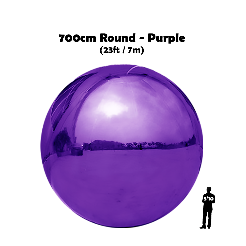 23 feet big round shiny ball