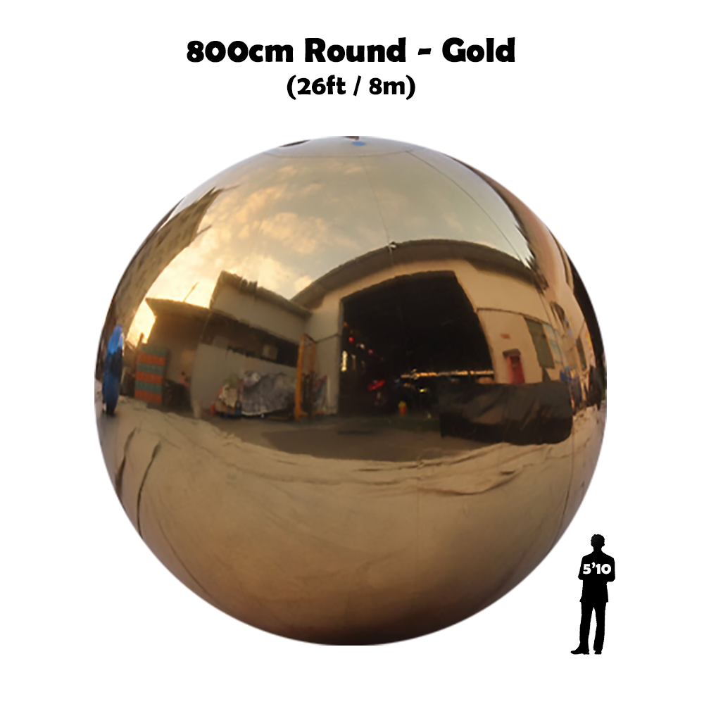 800cm round gold big ball