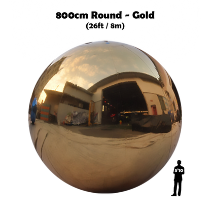 800cm round gold big ball