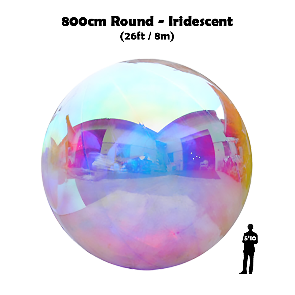 800cm Round Iridescent Shiny Ball