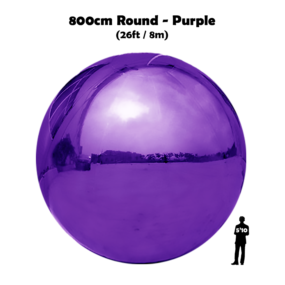 26 feet big round shiny ball