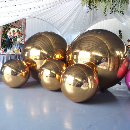 Gold shiny ball 20 feet and etc