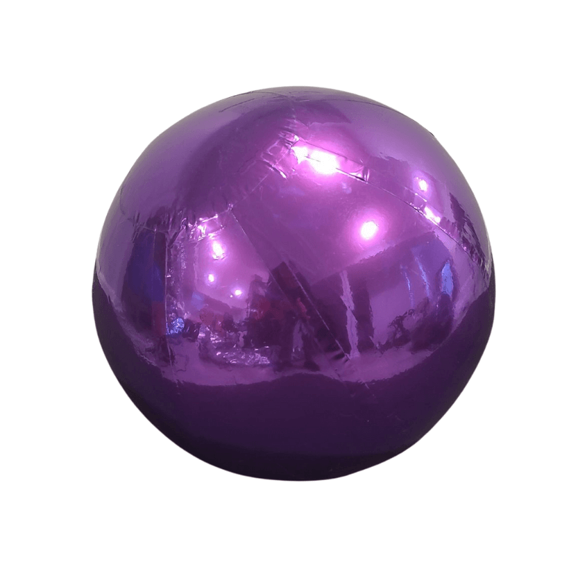 Inflatable Shiny Mirror Ball Sphere - Purple - 5ft / 150cm
